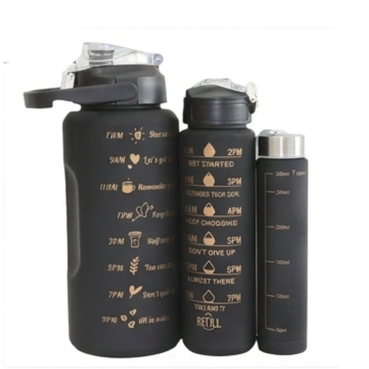 3-in-1 Gym Bottle System 2L, 1L, and 30ml