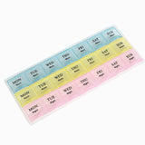 Weekly Pill Organiser with 3 Daily Compartments