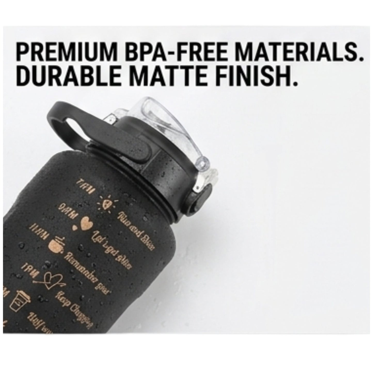 3-in-1 Gym Bottle System 2L, 1L, and 30ml