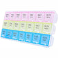 Weekly Pill Organiser with 3 Daily Compartments