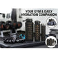 3-in-1 Gym Bottle System 2L, 1L, and 30ml