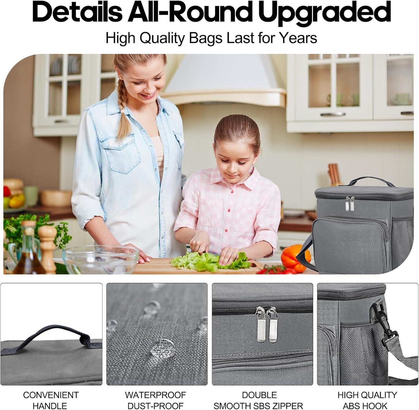 Large Insulated Lunch Bag