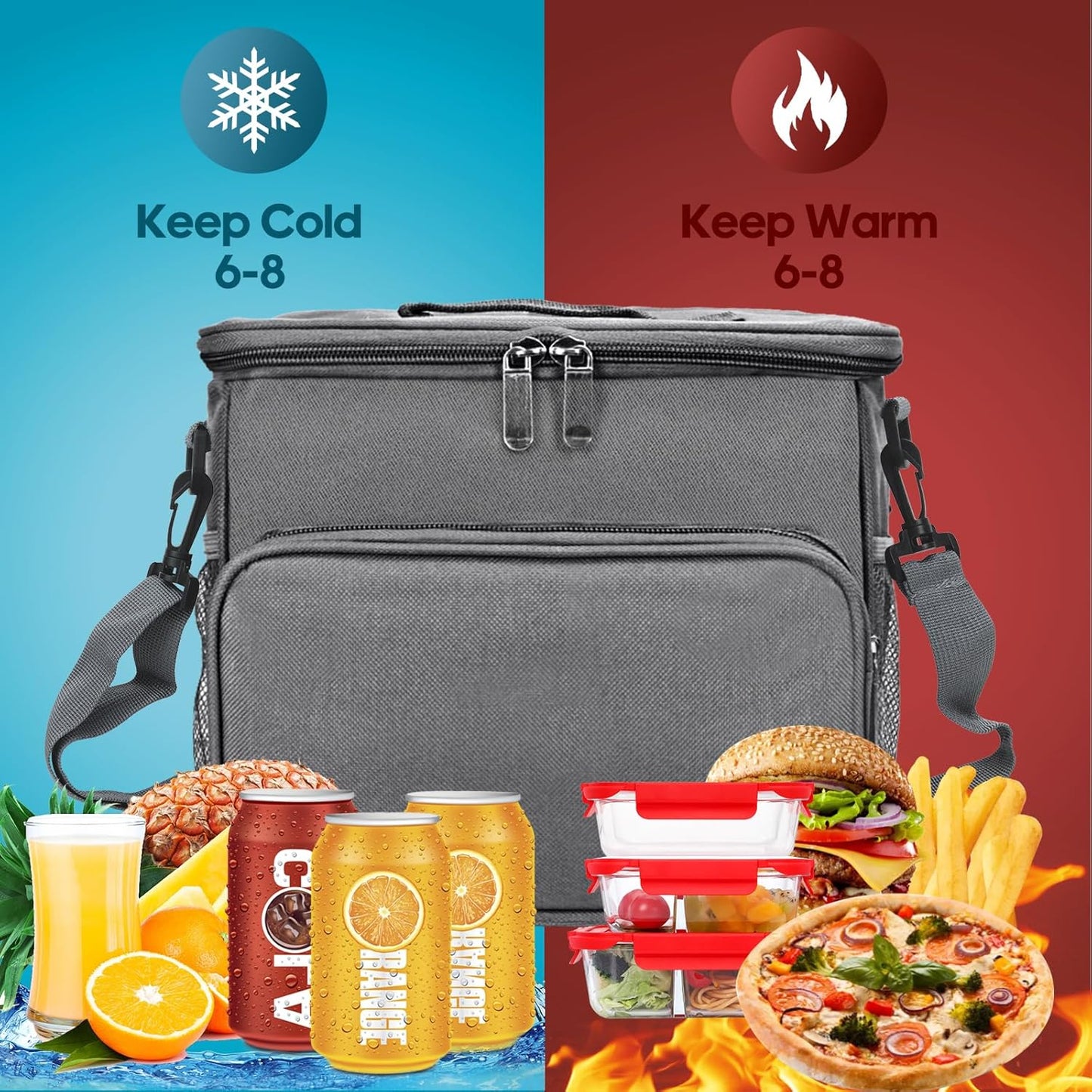 Large Insulated Lunch Bag